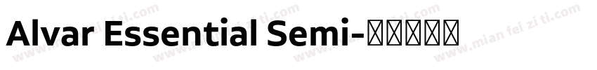 Alvar Essential Semi字体转换